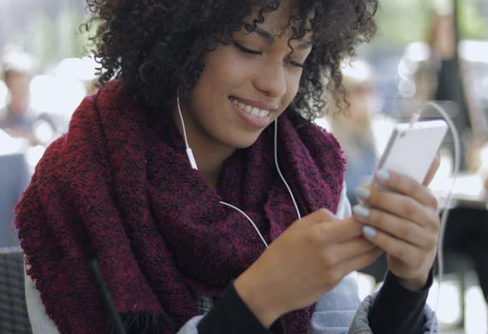 Teenage girl with phone_1 Teenage girl with phone_1